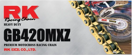 Miniatura 8 de RK Racing Chain 420MXZ-CLIP-CL (Serie 420) Enlace de conexión tipo clip de acero sin junta tórica