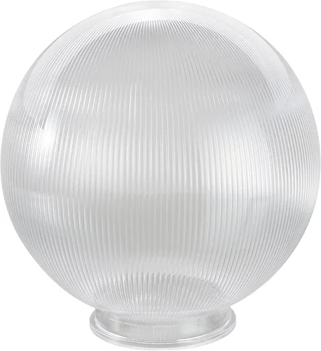 Miniatura 12 de Aspen Creative 28002-60-41, 8 pulgadas de acrílico transparente lámpara poste globo con 3-7/8" cuello