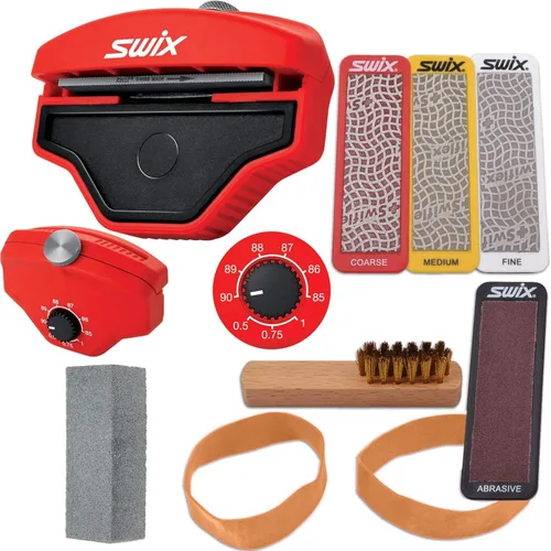 RaceWax Kit Multi Edge 80mm - Cuatro piedras de diamante para base y afinación lateral de esquí - Gummi & Más - (ZL-7040)