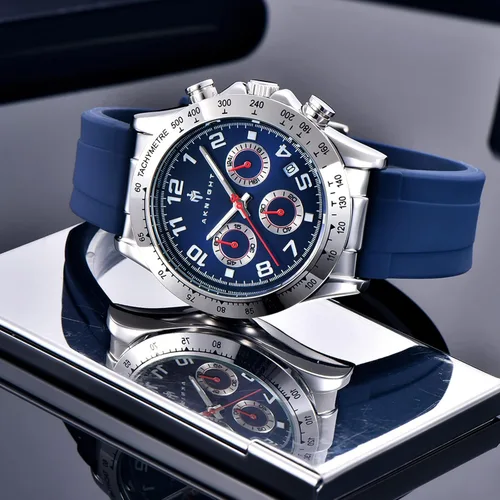Miniatura 3 de AKNIGHT Men Watch Watch for Men Chronograph Analog Quartz Waterproof Wrist Watches Fashion Business Classic Watch, Easy Read Dress Watch Auto Date