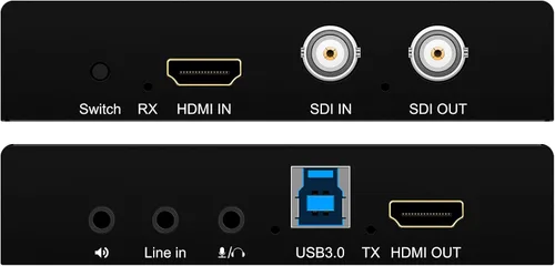 Miniatura 3 de Wiistar Tarjeta de captura de video SDI 1080P60fps HDMI/SDI a USB3.0 Dispositivo de captura de audio y video con bucle USB Grabación de video