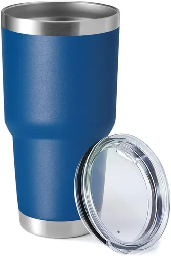 Miniatura 10 de Hasle Outfitters - Vaso de acero inoxidable de 30 onzas, taza de viaje con aislamiento al vacío de doble pared, taza de café aislada duradera, juego