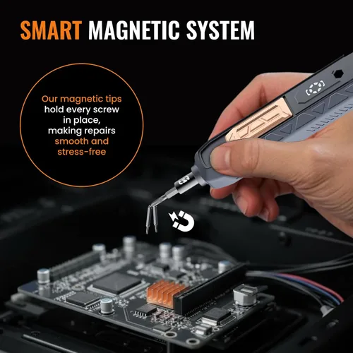 Miniatura 2 de Juego de destornilladores de precisión 180 en 1 Kit de reparación magnética portátil para electrónica, portátil, PC y dispositivos pequeños