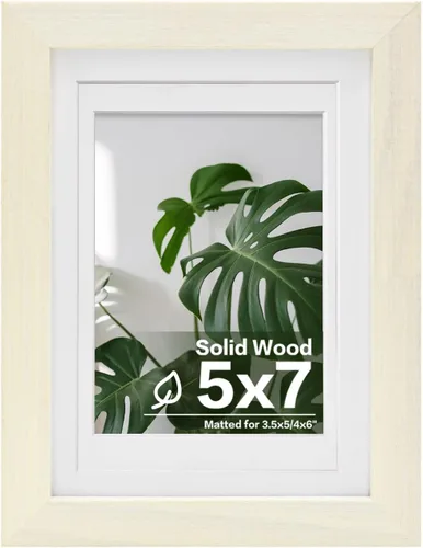 Miniatura 19 de Egofine - Portarretratos de 4 x 6 pulgadas, de madera maciza con plexiglás, para fotos de 3.5 x 5 con paspartú o de 4 x 6 sin paspartú, para colocar