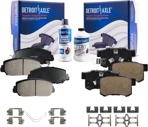 Miniatura 121 de Detroit Axle - Pastillas de Freno Delantero para Mercedes- Benz C230 C250 C300 SLK250, Pastillas de Freno Cerámica w/Reemplazo de Hardware