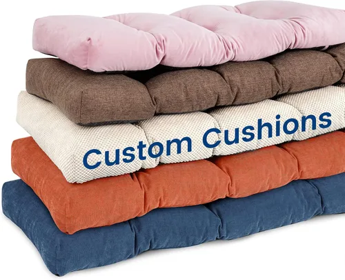Cojines de banco personalizados para muebles de interior/exterior, cojines de banco copetudos para alféizar de ventana, piano/columpio de porche