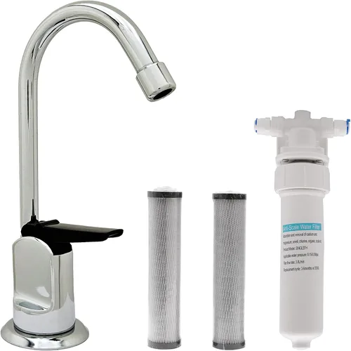 Miniatura 19 de Westbrass CO127-11 Kit de grifo dispensador de agua fría pura estilo Touch-Flo de 6 pulgadas con unidad de filtro en línea debajo del fregadero y 2