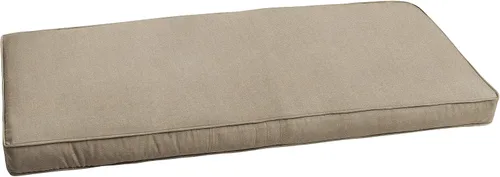 Miniatura 17 de Sorra Home CBENCH - Cojín de banco para interiores y exteriores, 60 pulgadas de ancho x 18 pulgadas de profundidad, color plateado fundido Sunbrella