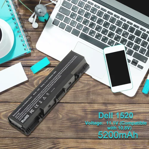 Miniatura 6 de Batería para laptop Dell Inspiron 1521 1520 1721 pp22l pp22x; Dell Vostro 1500 1700, se adapta a P/N W280 0UW280 NR239 312-0589 451-10477 FK890