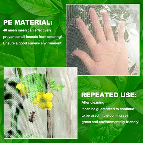 Miniatura 5 de 3 piezas de malla de barrera para plantas, malla de barrera para plantas, redes de pájaros, bolsas de barrera para verduras, frutas, bolsas