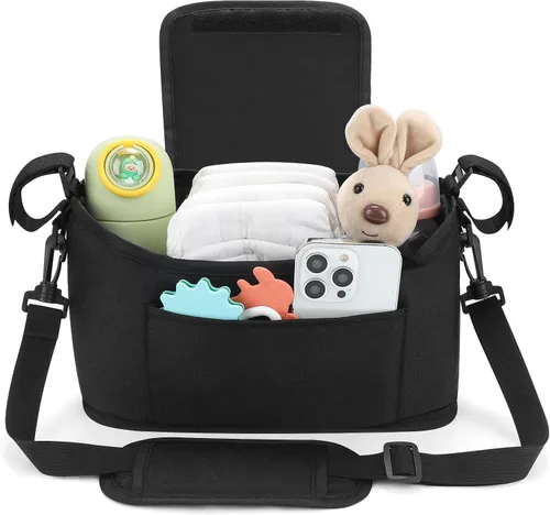 Miniatura 9 de Accmor Organizador universal para cochecito, organizador de bolsa de cochecito, organizador de cochecito, accesorios para Uppababy, Baby Jogger