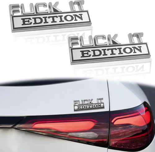Miniatura 10 de Fuck IT Edition Emblema 3D Fender Badge Badge Decal 3D Fender Badge Calcomanía 3D de repuesto para auto camión, apto para todos los autos, se