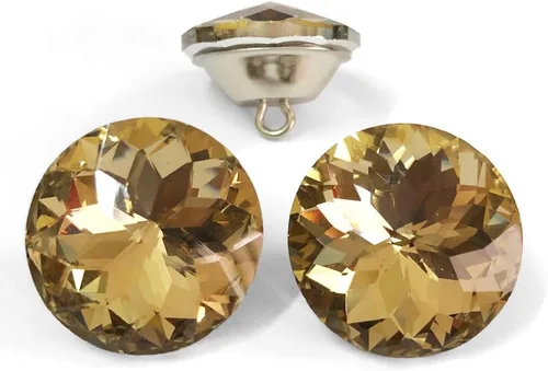 Miniatura 9 de Let's Decorate 25 botones de cristal de cristal de 0.988 pulgadas (0.984 in) para sofá, botones de costura para decoración de cabecera, botones