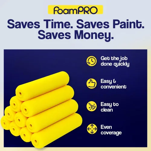 Miniatura 6 de FoamPRO 75RS - Recambios de rodillo de recortadora delgado, 6 x 3/8 pulgadas, repuestos de espuma de alta capacidad para baños, cocinas, armarios, 7