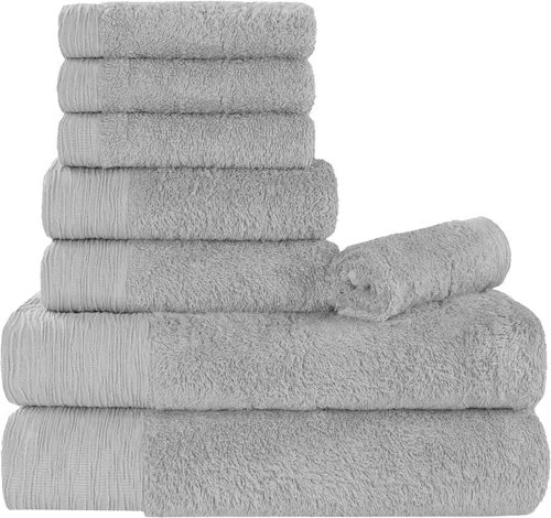 Miniatura 31 de Superior Rayon - Juego de toallas de 12 piezas de mezcla de bambú, de secado rápido, artículos esenciales para el baño, ducha, spa, toallas