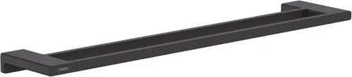 hansgrohe AddStoris - Toallero doble moderno en negro mate, 41743670