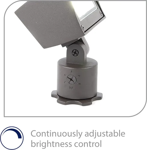 Miniatura 4 de WAC Iluminación de paisaje, luz de lavado de pared LED 12V con control de brillo integral 2700K cálido LED incorporado en bronce