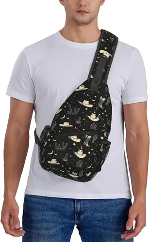 Miniatura 7 de Small Crossbody Bags for Women Men - Vintage Western Cowboy 1 Print Adjustable Shoulder Bag Fanny Packs Belt Sling Bag Crossbody Purses Backpack for