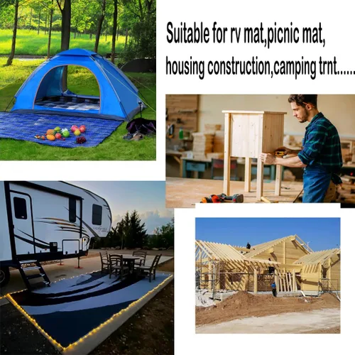 Miniatura 5 de 10 estacas para alfombras de caravana al aire libre, estacas de acero inoxidable Spira para patio, utilizadas para fijar alfombras, tiendas