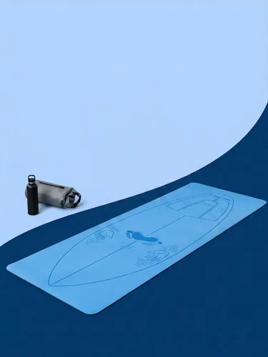 Miniatura 5 de Esterilla de entrenamiento profesional para postura de surf y pop-up – Esterilla de yoga de surf para práctica de postura de surf, posicionamiento