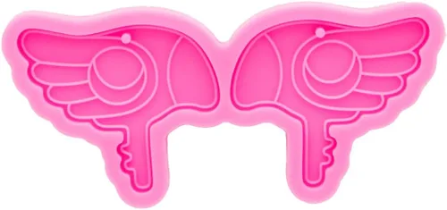 Miniatura 4 de Angel Wings Bonitos moldes de cabeza de pájaro, moldes de resina, molde de silicona para llavero, molde de silicona brillante para bricolaje, dijes