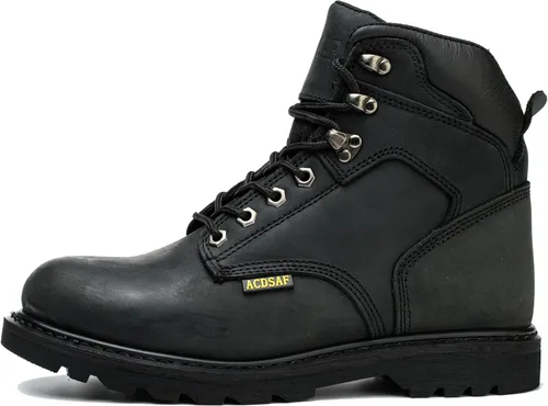 Miniatura 2 de Botas de trabajo para hombre, impermeables, cómodas, antifatiga, puntera suave, antideslizantes, botas de trabajo de seguridad para construcción