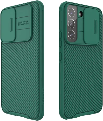 Miniatura 12 de Mangix Funda para Samsung Galaxy S22 Ultra con cubierta para cámara, delgada funda protectora de policarbonato delgado a prueba de golpes con Negro