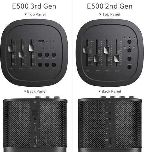 Miniatura 2 de ABRAMTEK E500 - Altavoces de alta potencia con Bluetooth Gris oscuro