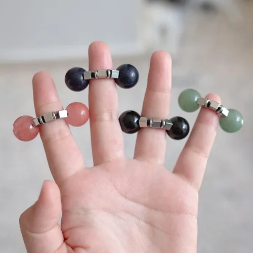 Miniatura 8 de Juguete sensorial para estimular el dedo de oruga de cristal para estimular la concentración