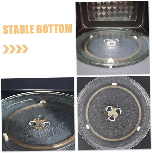 Miniatura 9 de 2pcs Soporte de placa giratoria de microondas Material accesorio de rodillo de placa de vidrio para hornos de microondas y reemplazo conveniente