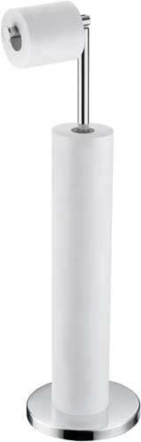 Miniatura 11 de BAGNOLUX Soporte de papel higiénico de baño con reserva, pedestal resistente de acero inoxidable SUS304 para rollo de papel higiénico a prueba