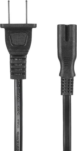 Miniatura 4 de Cable de alimentación de CA para TCL Roku Sharp Insignia Hisense Smart LED LCD HD TV Cable de alimentación de 2 clavijas