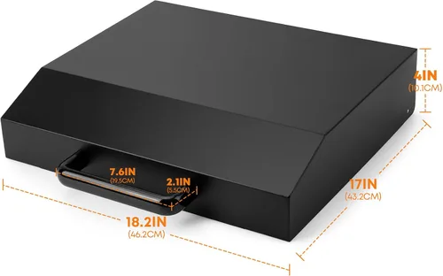 Miniatura 2 de Stanbroil Tapa dura para plancha Blackstone de 17 pulgadas, tapa de plancha de acero con recubrimiento en polvo, color negro