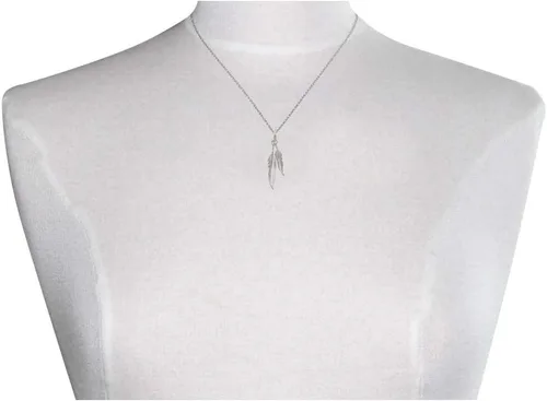 Miniatura 2 de Les Poulettes Jewels - Collar de plata de ley con dos plumas