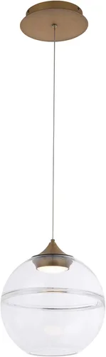Miniatura 6 de WAC Lighting dweLED, Bistro LED 4 lámparas de araña 3000K en latón envejecido