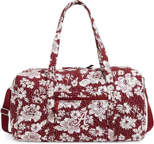 Vera Bradley Women's Cotton Collegiate Large Travel Duffle Bag (Multiple Teams Available)