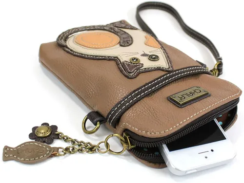 Miniatura 7 de Chala - Bolsa cruzada de piel sintética multicolor con correa ajustable para teléfono celular