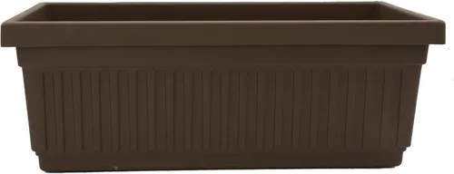 Miniatura 13 de The HC Companies Macetero veneciano de 18 pulgadas con tapón de drenaje, macetas de plástico ligero resistente a los rayos UV para interiores y Negro