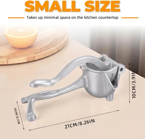 Miniatura 2 de Exprimidor, Extractor de Jugo de Fruta Fresca de Aleación de Aluminio, Exprimidor de Jugo Manual de Mano, exprimidor manual, Fácil de Limpiar