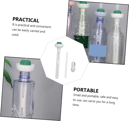 Miniatura 6 de Cabilock 1 juego de botella humidificador USB portátil mini humidificador de aire para viajes oficina y hogar diseño compacto con salida de niebla