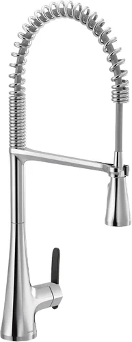 Miniatura 32 de Moen S6235NL Sinema Grifo de barra desplegable de arco alto de una sola manija con Power Clean y Reflex, níquel pulido