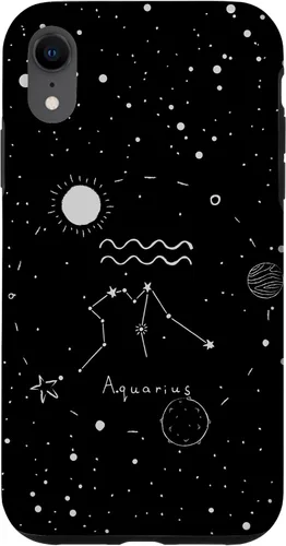 Miniatura 24 de Funda estética con signo del zodiaco celestial para iPhone 12 mini Acuarario