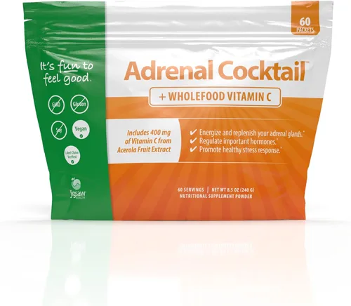 Miniatura 10 de Jigsaw Health Cóctel suprarrenal con vitamina C de alimentos integrales, 60 porciones