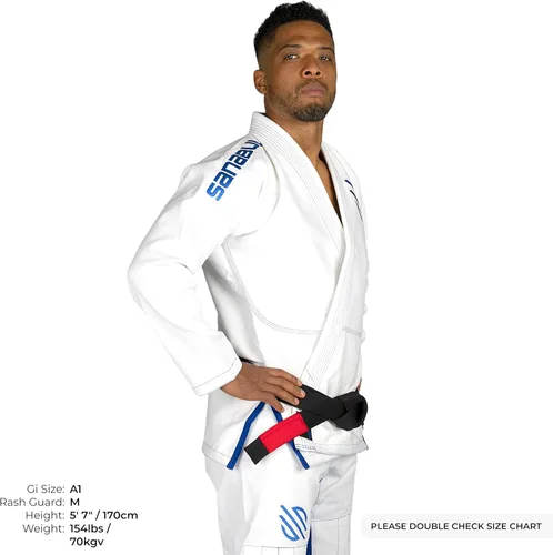 Miniatura 4 de Sanabul Essentials V.2 Ultra Light BJJ Jiu Jitsu Gi (ver guía especial de tallas)