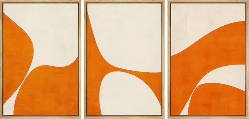 Miniatura 137 de SIGNFORD Impresión en Lienzo Enmarcado Conjunto de Arte de Pared Arte Abstracto Terroso en Tonos Marrón Profundo y Beige Arte Moderno Decorativo