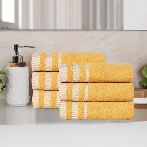 Miniatura 43 de Superior Juego de toallas de algodón de 9 piezas, toallas absorbentes suaves de felpa, artículos esenciales de baño, ducha, lujo, esponjosas