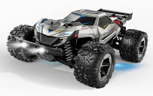 Miniatura 8 de DEERC Autos de control remoto rápidos sin escobillas para niños y adultos, 34.2 mi/h, camión RC todoterreno 1:18, auto Mecha de carreras 4x4 todo