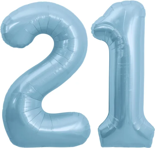Miniatura 126 de TONIFUL 40 Inch Pastel Blue Number 8 Foil Balloons Large Mylar Foil Digital 8 Balloons for 8th Birthday, Gender Neutral Party, Baby Shower, Oro rosa