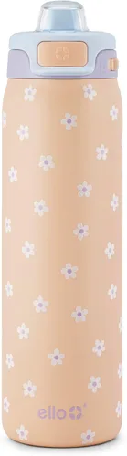 Miniatura 21 de Ello Pop & Fill Insulated Stainless Steel Water Bottle with Quick Fill Lid, Leakproof Locking, Sip or Chug Spout, BPA-Free, Double Wall Vacuum Negro