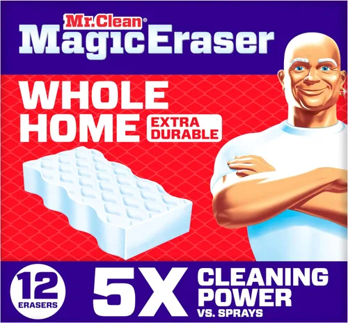Miniatura 8 de Mr. Clean Borrador mágico, limpiador multiusos, limpiador de limpieza, pared, tenis, cocina, baño, ducha, esponja de melamina, almohadillas extra